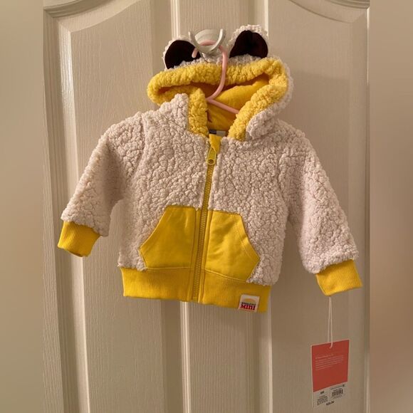 Harajuku Mini for Target Baby Sherpa Hamburger Hoodie Jacket Size 6 Months NWT - Picture 1 of 7